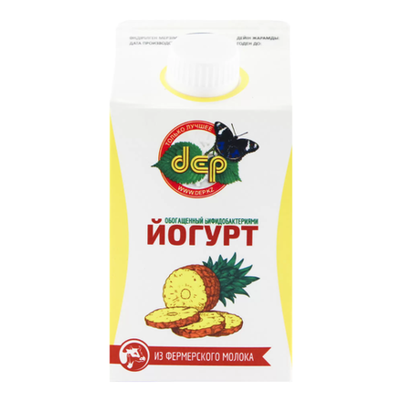 Йогурт Деп Ананас 2,5% 500 гр