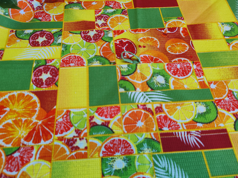 Полотенце кухонное, круглое, 2 шт, вафельное полотно