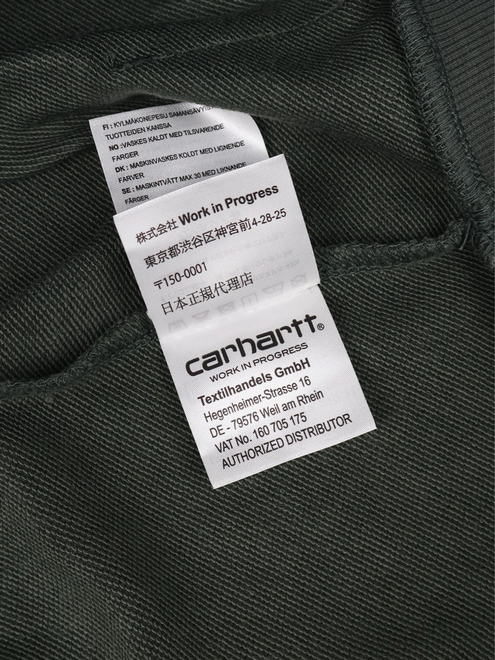 Худи Carhartt WIP Hooded Script Embroidery Dark Green