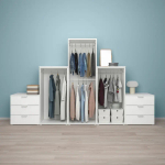 Платяной шкаф - PLATSA/FONNES/IKEA/ ПЛАТСА/ФОННЕС ИКЕА,300x57x181 см, белый