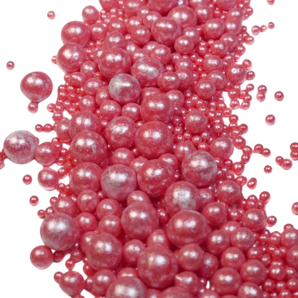 Посыпка "Драже из глазури" (жемчуг малиновый)