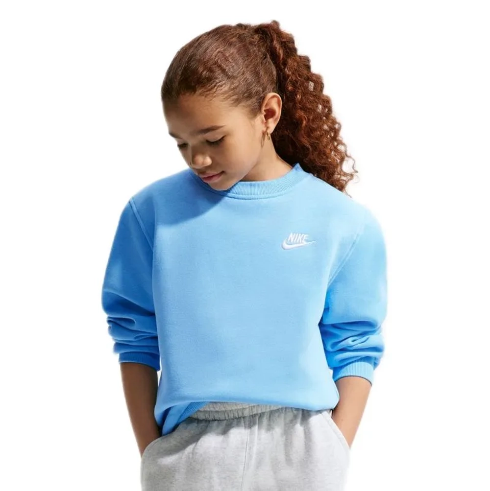 Детская теннисная куртка Nike Kids Sportswear Club Fleece - football blue/white