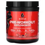 SIXSTAR, Pre-Workout Explosion 2.0, фруктовый пунш, 270 г (9,52 унции)