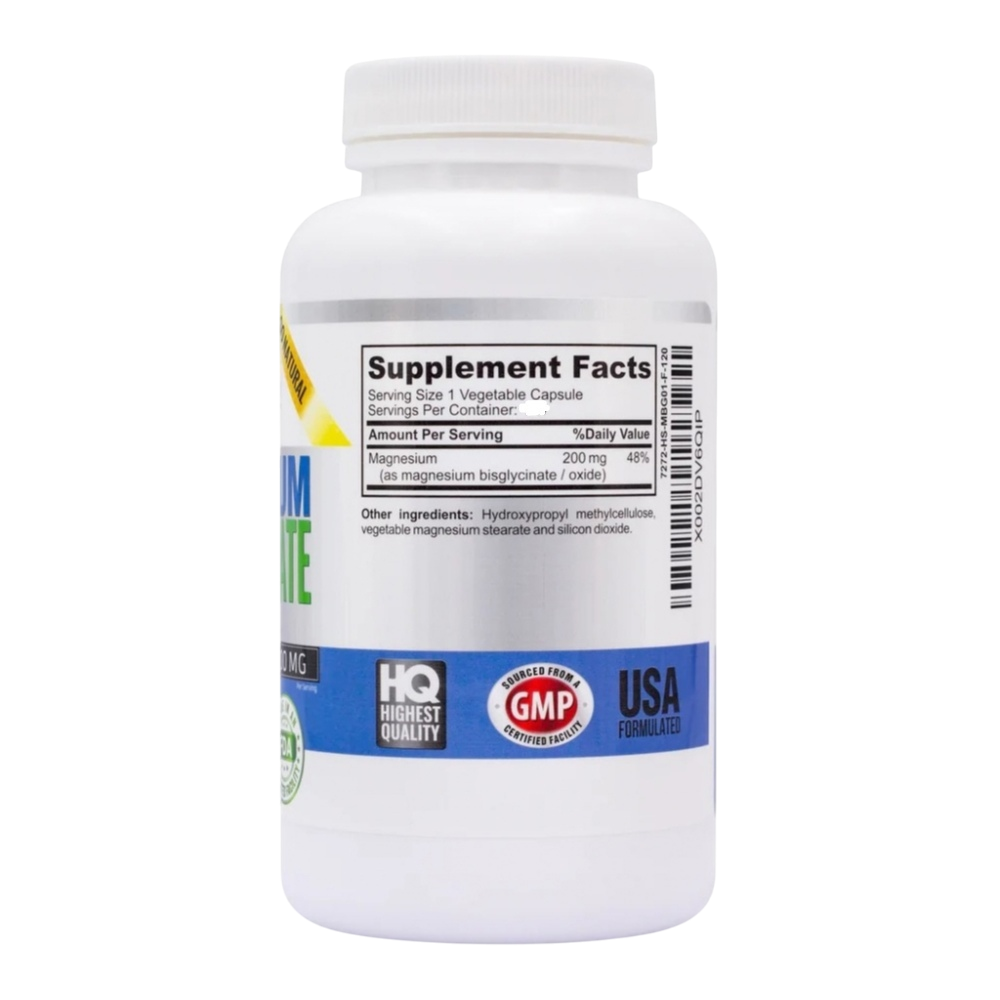 Vitalite Now Magnesium Bisglycinate 90 капсул, Бисглицинат Магния, 200mg