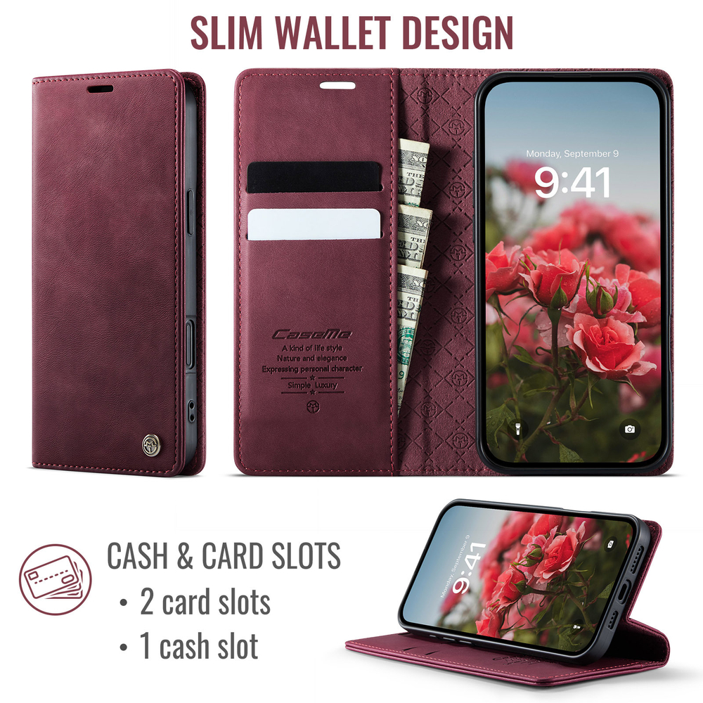Чехол-книжка CaseMe RFiD iPhone 16