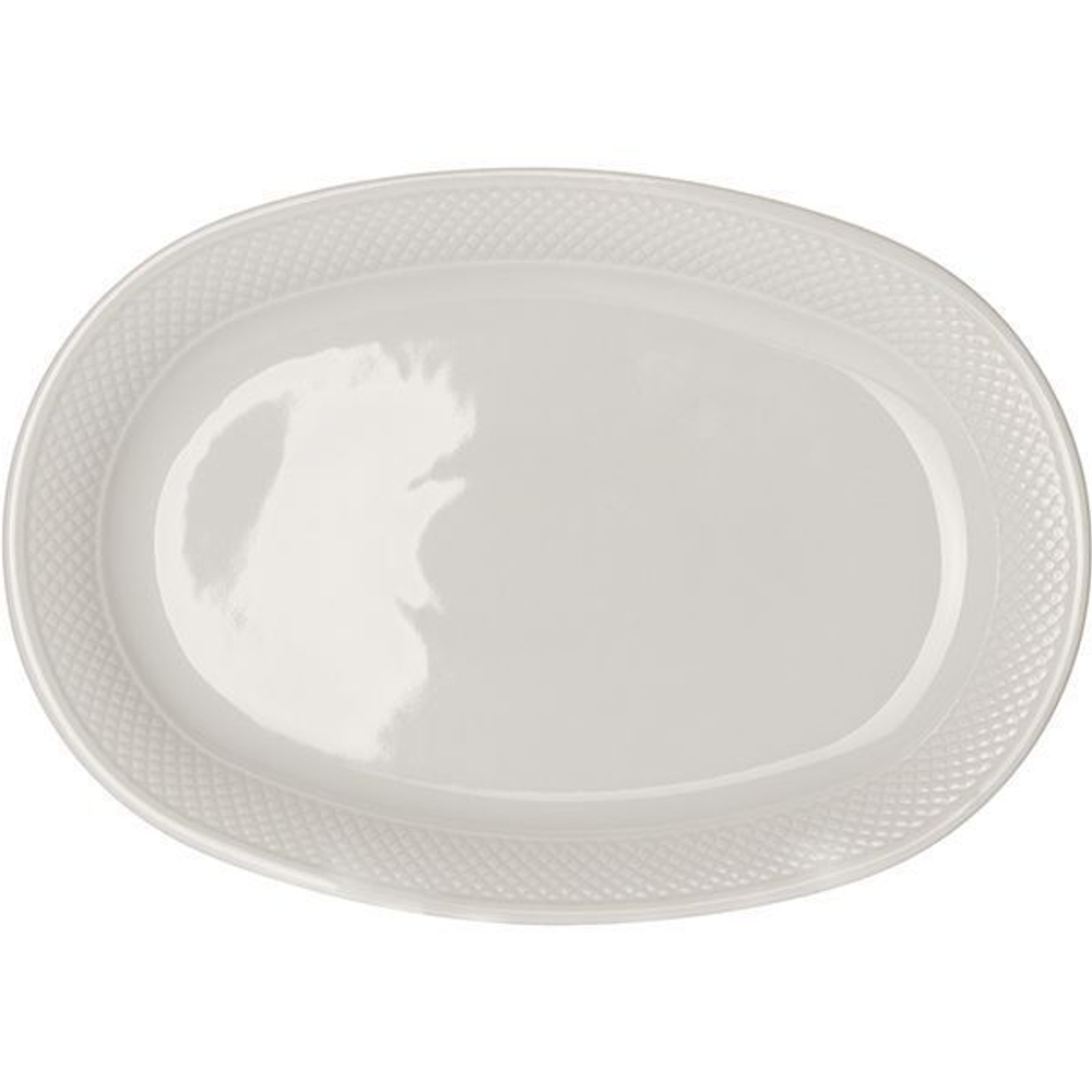 Блюдо «Портофино» овальное;фарфор;,H=30,L=350,B=245мм;белый (Цвет: белый)