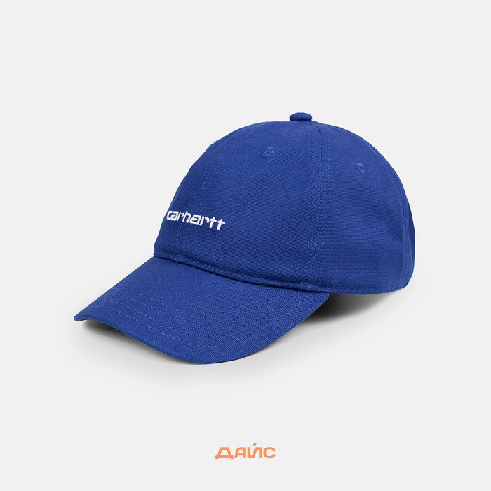 Кепка Carhartt WIP Canvas Script Cap артикул:I028876_blue - купить в магазине Дайс