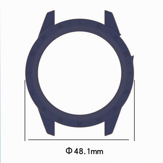 Защитный бампер чехол для часов Garmin MARQ Gen 2 Adventurer Athlete Aviator Captain Golfer материал TPU (Темно-синий)