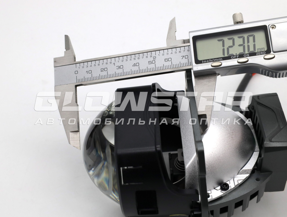 Билед модули Aozoom X9 (прямоугольные) 3.0 дюйма, 12V 52/57W, 4300/4600Lm (комплект, 2шт)