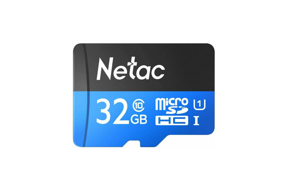 Карта памяти Netac MicroSD P500 Standard Class 10 UHS-I (90 Mb/s) + SD адаптер, 32GB