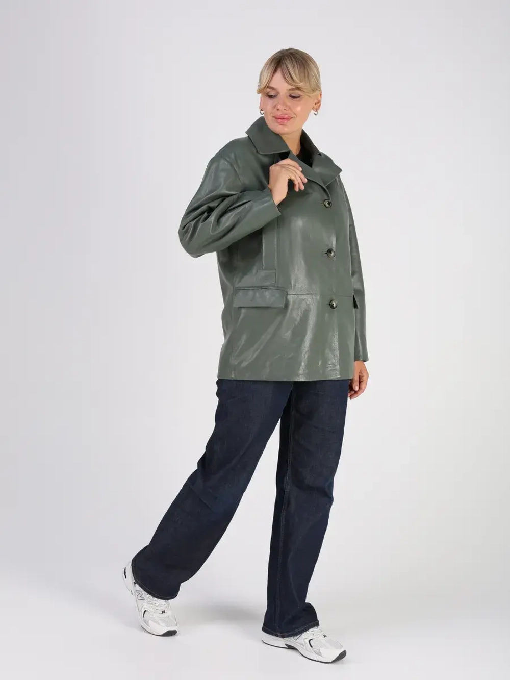 Кожаная куртка демисезонная