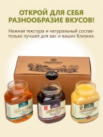 Набор меда липовый, акациевый, гречишный, натуральный