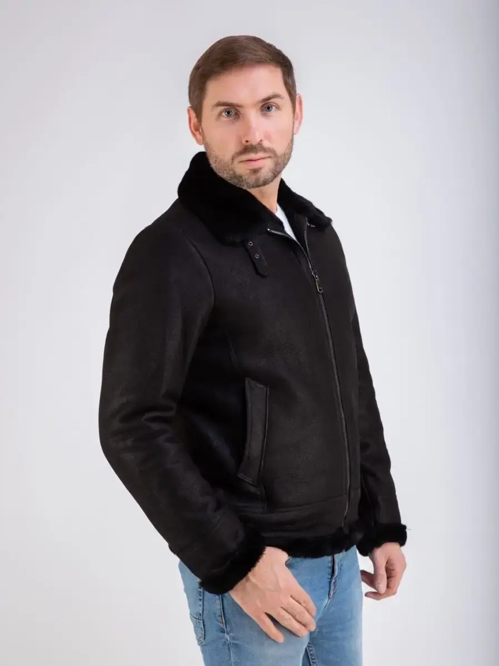 Дубленка мужская натуральная зимняя Турция