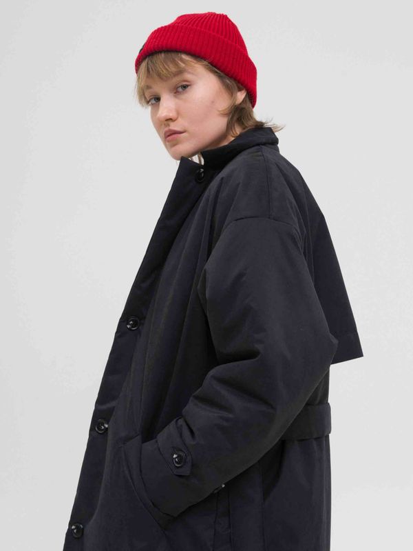 Плащ Утепленный FOS Черный Женский - фото 5