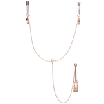 Золотистые зажимы для сосков и клитора All Sensation Nipple and Clitoral Chain