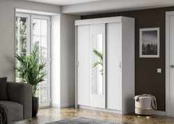 Шкаф-купе Бассо (белое дерево/белое дерево), Интерьер Центр, г.Пенза