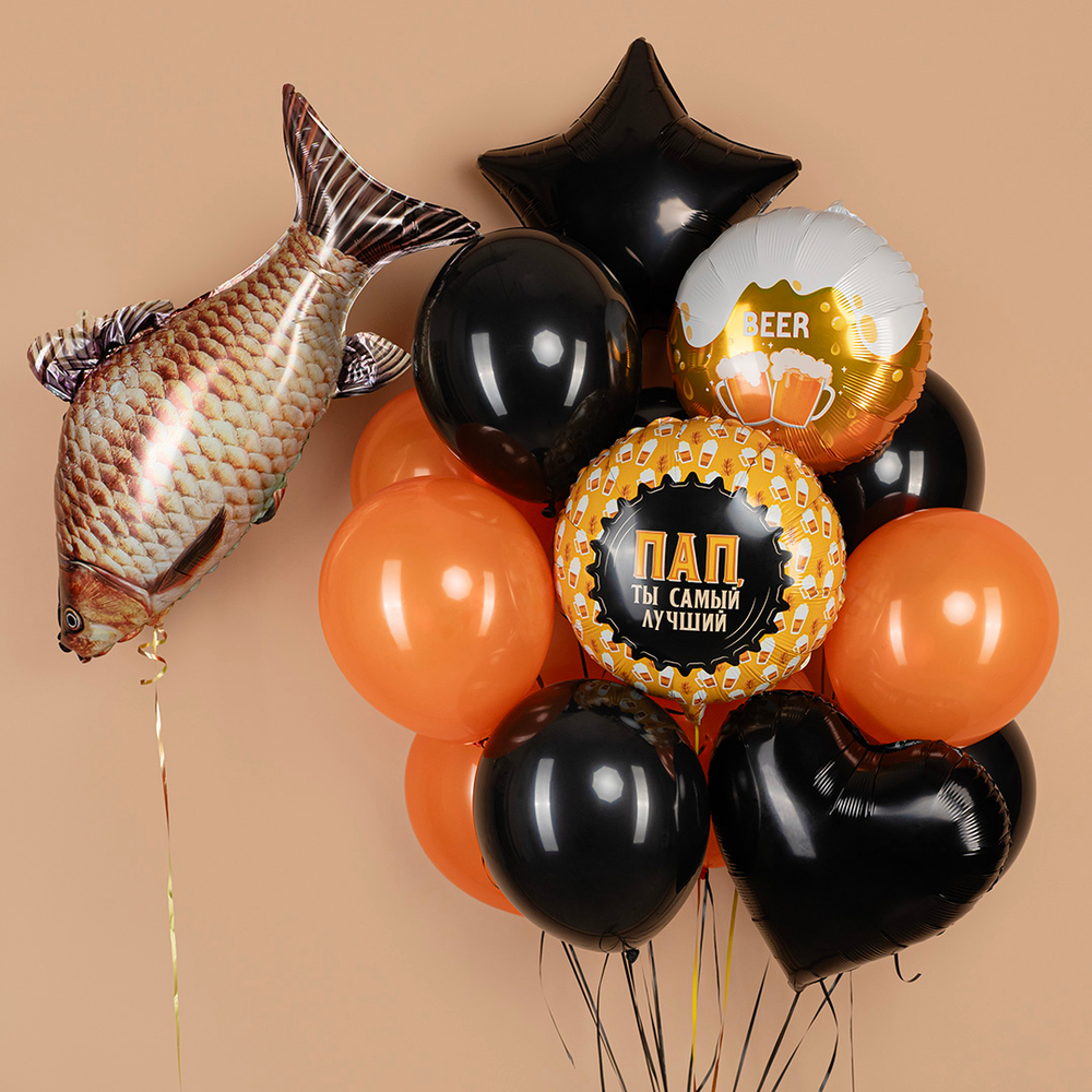 Шар (33''/84 см) Фигура, Рыба, 1 шт. в уп.