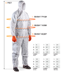 Jeta Safety (JPC-75B-XXL) Многоразовый комбинезон с антистатическими свойствами, XXL
