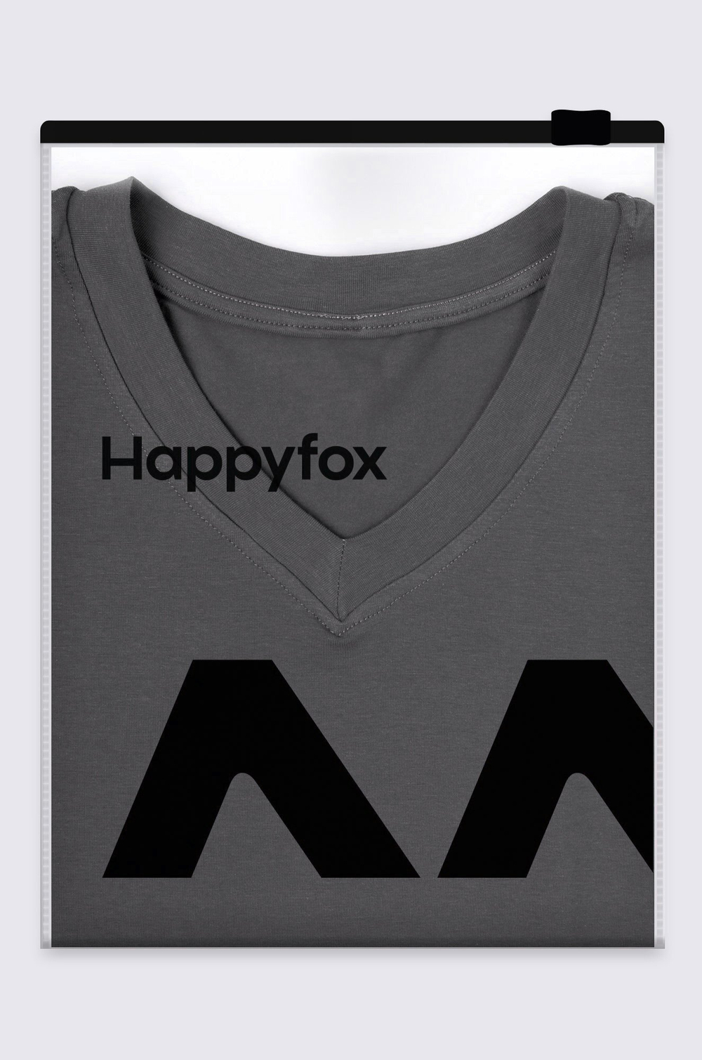 Женская футболка оверсайз с V-вырезом Happyfox