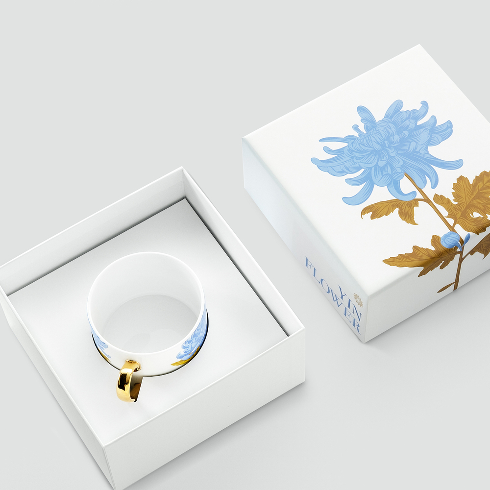 Чайная пара Yin Flower в подарочной коробке