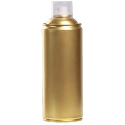 Аэрозольная краска SIANA High Quality в баллончике для мебели и декора, металла и пластика, стекла и сухоцветов, цветов и радиаторов, быстросохнущая и полуглянцевая, 0.52 л, зеркальное золото