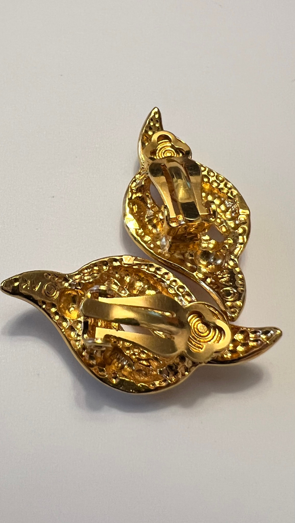 Клипсы Anne Klein золотой тон