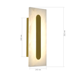 SL6139.221.01 Светильник настенный ST-Luce золотистый/белый LED 1*6W 3000K GEOM