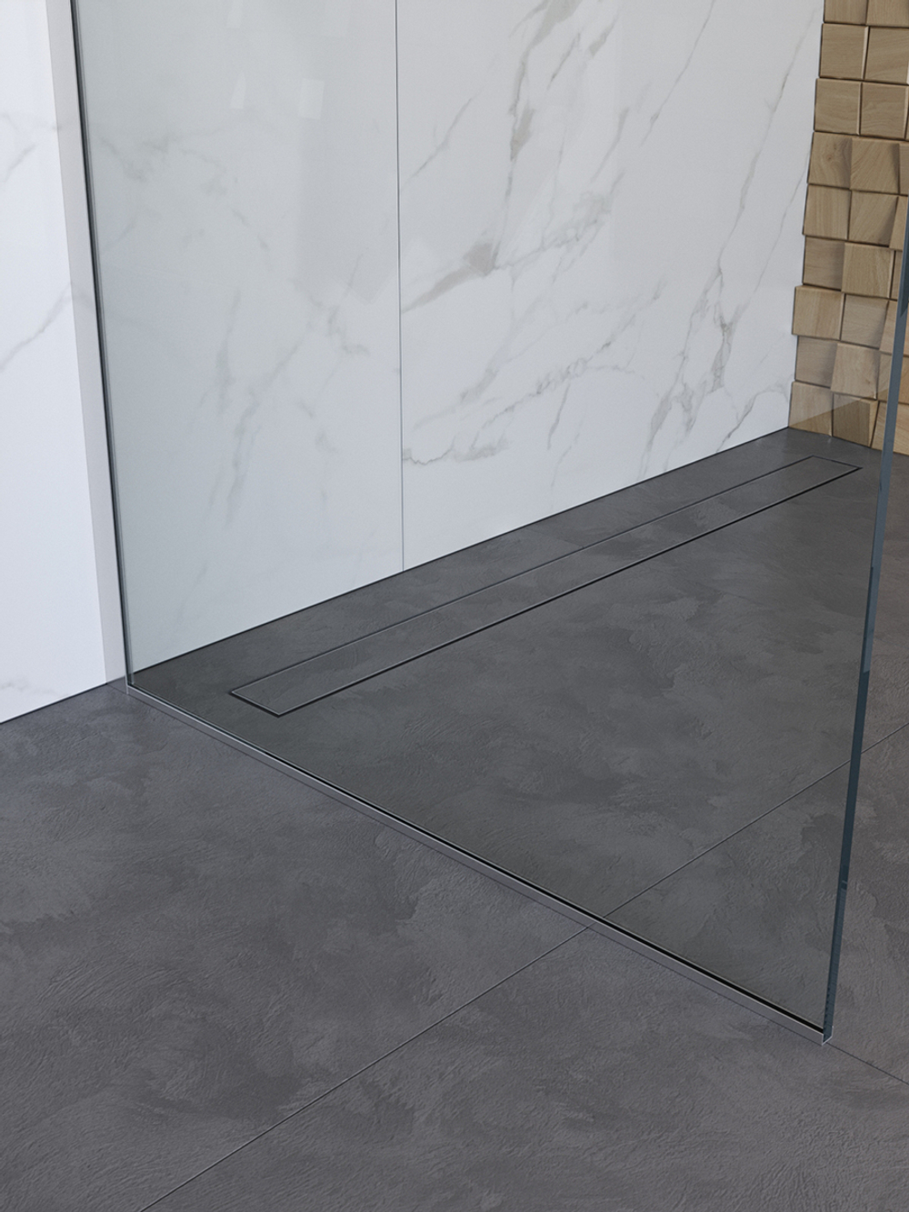 Душевая перегородка BelBagno UNO-L-1-TB-100-C-Cr профиль хром, стекло прозрачное