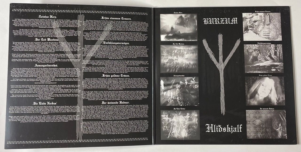 Винтажная виниловая пластинка LP Burzum Hlidskjalf (UK 2010)