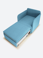 Кресло-кровать "Миник" с подлокотниками Candy Blue купон Котенок в клубках