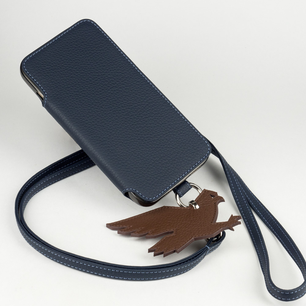 Брелок Aigle из кожи теленка, шоколадного цвета