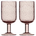 Набор бокалов для вина flowi, 410 мл, розовые, 2 шт.