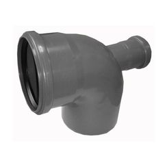 Отвод с фронтальным патрубком (выход сзади) 110х50х87°