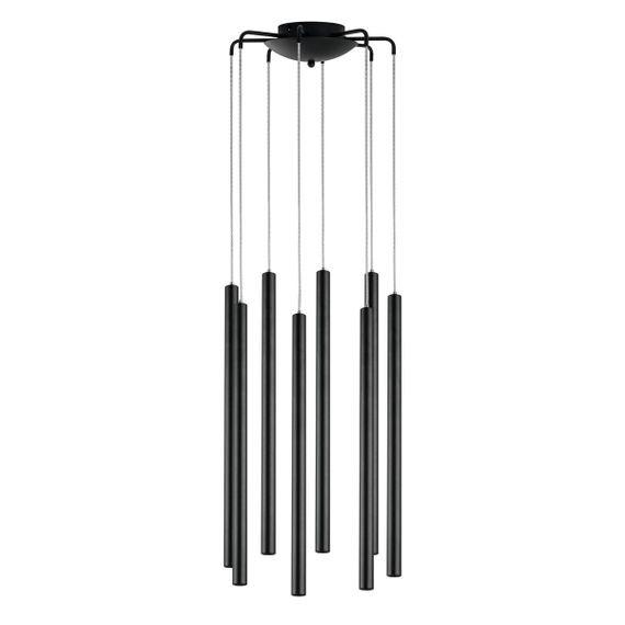 Комплект с подвесной люстрой Lightstar Tubo (574737+747237 (8шт) L8T747237