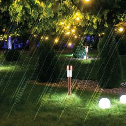 SL-SS30-CPR ЭРА Садовый светильник на солнечной батарее, нержавеющая сталь, медный , 32 см