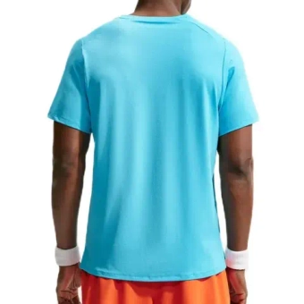 Мужская теннисная футболка Nike Court Advantage Dri-Fit Tennis - baltic blue/black
