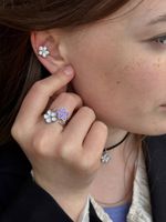 Кафф Lilac 5, белая эмаль