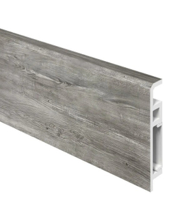 Напольный плинтус ПВХ Foresta Concept Санторини серый FC 019 2000х70х13 мм
