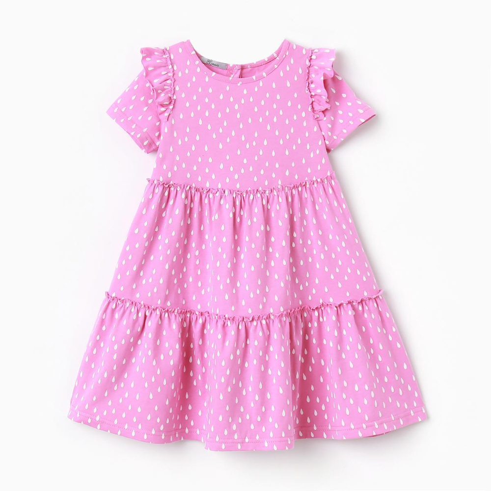 Платье для девочки, цвет сиреневый, рост 122см (Luneva)