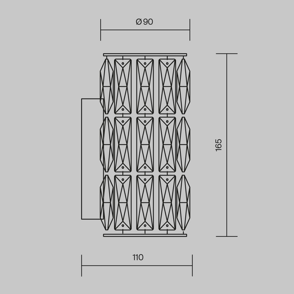 Настенный светильник (бра) Maytoni DIA008WL-1CH