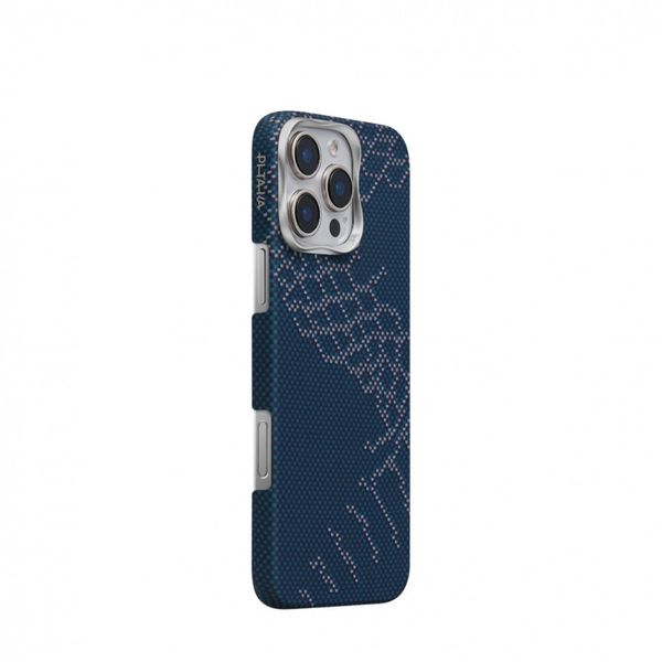 Чехол Pitaka Tactile Woven для iPhone 16 Pro, Снежный день | Snowy Day