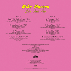 LP: Mike Mareen — «Let's Start Now» (1987/2024) [Black Vinyl]