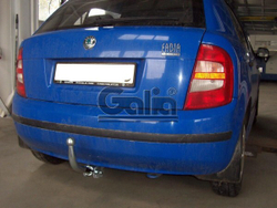 Фаркоп оцинкованный Galia S081A для Skoda Fabia хетчбек 2000-2007, 2007-2014(паспорт и сертификат в комплекте)(без электрики)