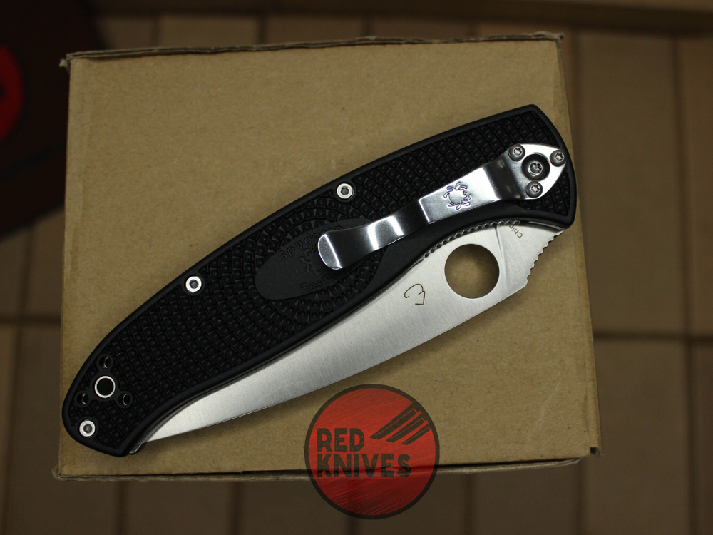 Нож Spyderco Resilience LTW F/P - рукоять черная