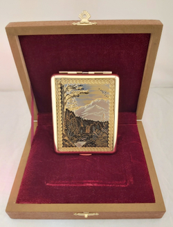 Портсигар "Герб РФ" №2 двусторонний на 20 сигарет