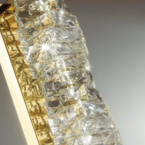 4999/15WL HALL ODL23 645 золотой/прозрачный/металл/хрусталь Бра LED 15W 4000K STRAZA