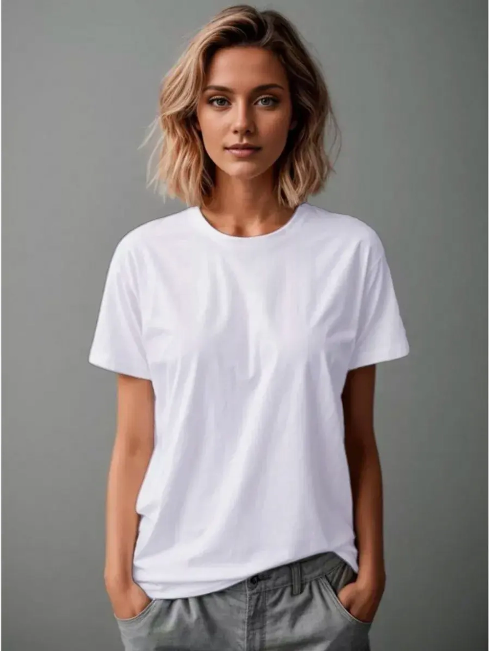 Футболка однотонная базовая хлопок унисекс Баракаттекс