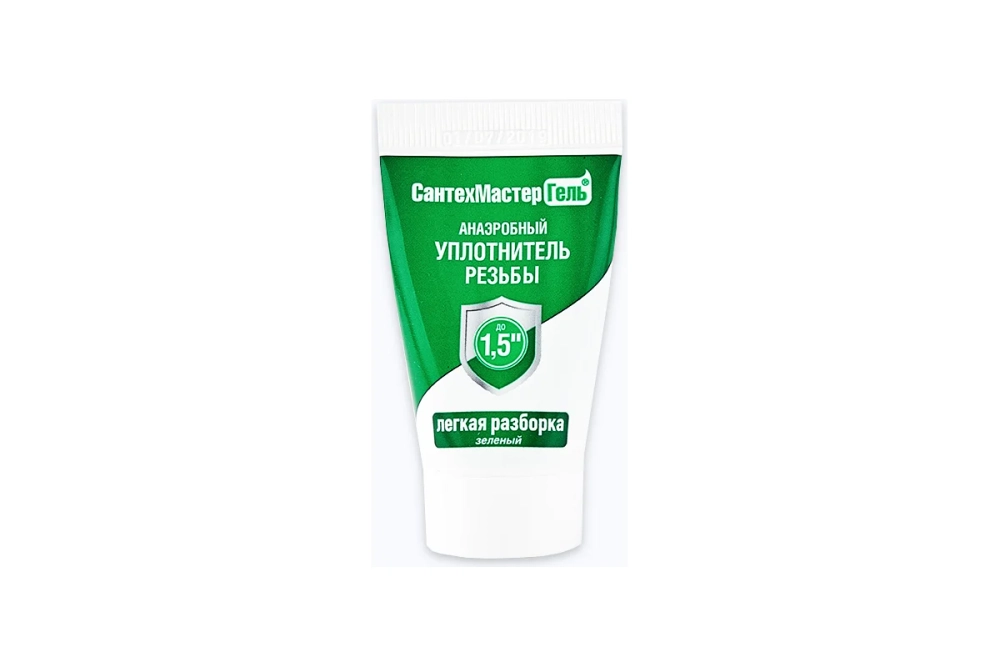 Гель СантехМастер Зеленый, тюбик 15 г, блистер 04013