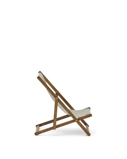 Adredna Детское складное кресло-шезлонг зеленого цвета из акации