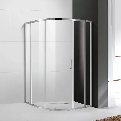 Душевой уголок Cezares Molveno 110x110 MOLVENO-R-11-90+20-C-Cr-IV стекло прозрачное/профиль хром